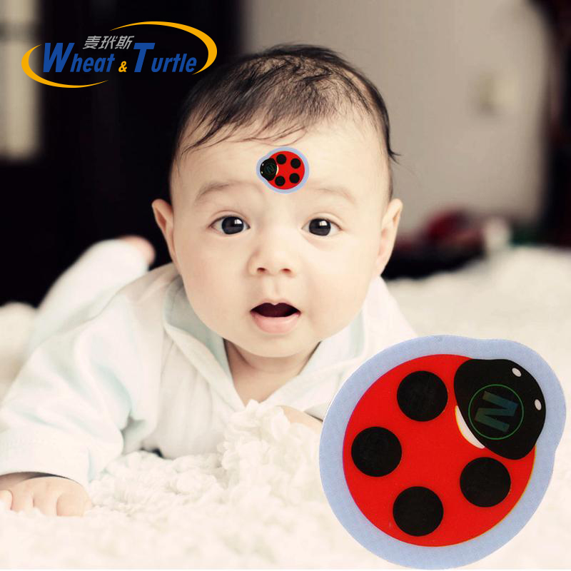 1 PCS Baby Cartoon Forehead LCD Thermometer High-Precision LCD Forehead Thermometer No Mercury Battery Health Body Temperature