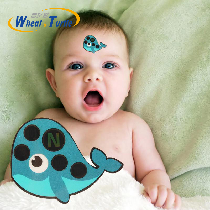 1Pcs Baby Cartoon Forehead Sticker Thermometer Lcd Digital Strip Body Fever Kids Medical Temperature Thermometer For Children