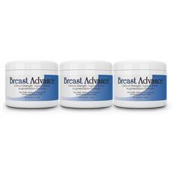 Best Breast Augmentation Cream: BREAST ADVANCE (3 Jars) Bust Enlargement Enlarging Enhancement