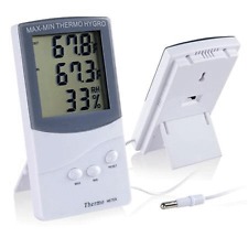 Digital LCD Indoor/Outdoor Thermometer Hygrometer Meter Temperature Humidity NEW
