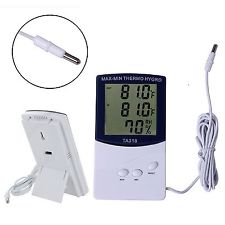 LCD Indoor/Outdoor Digital Thermometer Hygrometer Temperature Humidity Display