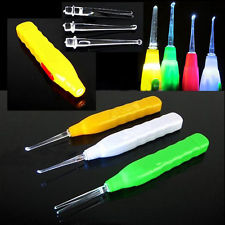 New Ear Pick Wax Remover Cleaner Curette With LED Flashlight Light Care Tool Kit