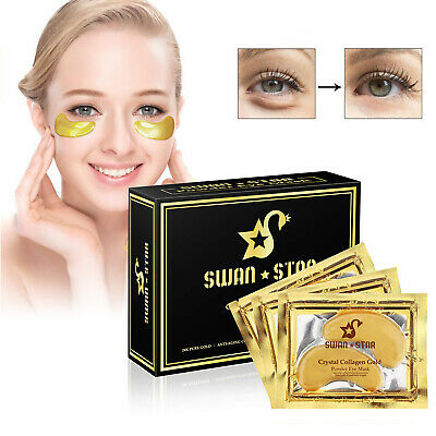 20Pairs Under Eye Mask Gold Collagen Eye Patch Anti Wrinkle Dark Circle Gel Pad