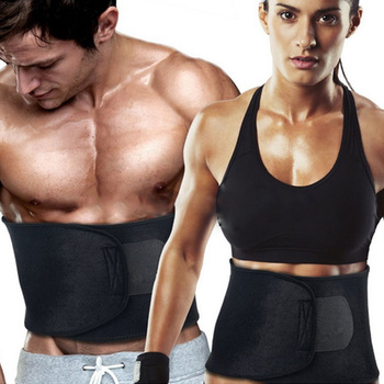 Adjustable Sweet Waist Trimmer Sweat Belt Shaper Slimming Belt Wrap Belly Exercise Tummy Girdle for Men Women