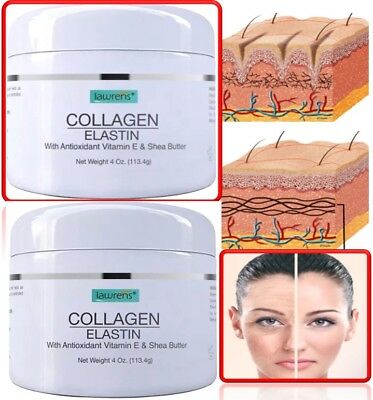 COLLAGEN & ELASTIN SKIN CREAM Firming Face Care Anti Aging Wrinkle Beauty 8 oz.