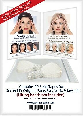 Instant Face Lift and Neck Lift Secret Lift Tapes Refill 40 Piece Set! Facelift