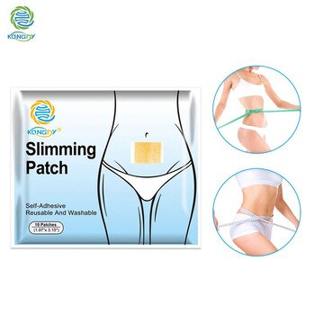 KONGDY Natural Slimming Stick 100 Pieces=10 Bags Slimming Navel Sticker Slim Patch Weight Loss Burning Anti Cellulite Fat Patch