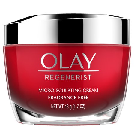 Olay Regenerist Micro-Sculpting Cream Fragrance-Free Cream Face Moisturizer, 1.7oz