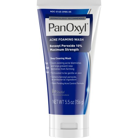 PanOxyl Acne Maximum Strength Foaming Face Wash, 5.5 Oz