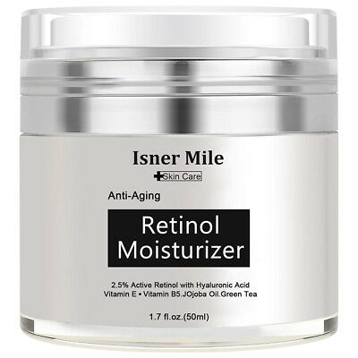 PURE RETINOL VITAMIN A 2.5% Anti Aging Wrinkle Acne Face Facial Serum / Cream