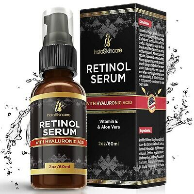 ❤❤❤ Retinol Serum For Face with Hyaluronic Acid Vitamin A E Aloe Vera Anti Aging