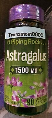 Astragalus Root 1500mg 90 Capsules Traditional Wellness NON GMO Exp 11/2022