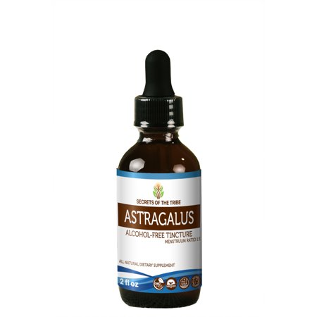 Astragalus Tincture Alcohol-FREE Extract, Organic Astragalus (Astragalus membranaceus) Dried Root 2 oz