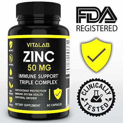 Immune Support Zinc 50mg Immune System Zinc Supplements 60 Capsules