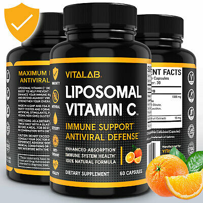 Liposomal Vitamin C 1000mg Capsules High Absorption Vitamin C Pills Supplements