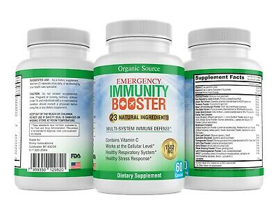 PURE Immune System Booster Support w/ Vitamin C, Selenium, over 20 Ingredients