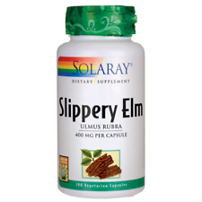 Solaray Slippery Elm 400 mg 100 Caps (free same day shipping)