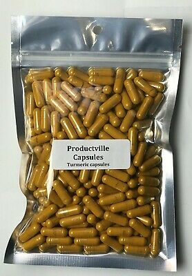 Tumeric (Turmeric) Root Powder Capsules (Curcuma longa) 500 mg 250 count US new