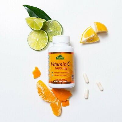 Vitamin C 1000mg by Alfa Vitamins® - Immune system support - 100 capsules