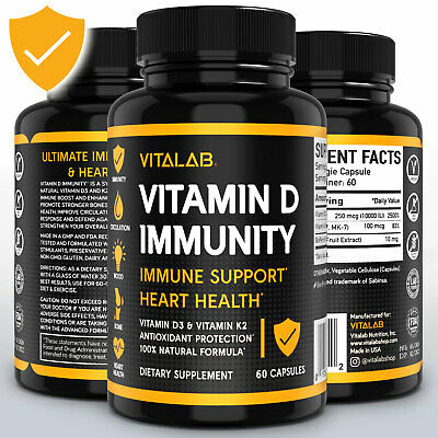 Vitamin D Immune Booster Vitamin D3 Complex 10,000 IU Supplement