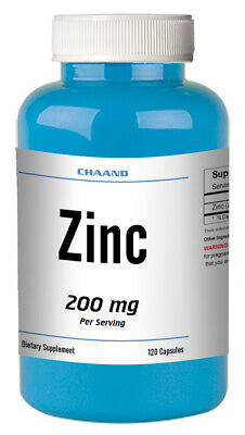 Zinc Citrate 200mg High Potency MAX BOOST IMMUNITY 120 Capsules High Potency