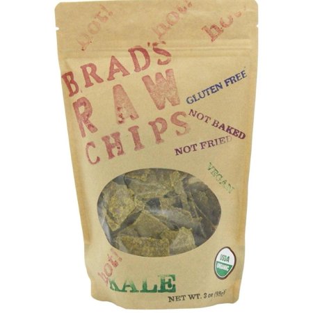 12 Pack: Brad's Raw Foods - Vegan Chips Hot Kale - 3 Oz.