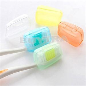 5pc Portable Travel Toothbrush Head Toothbrush Case Protective Caps Health Germproof Toothbrushes Protector