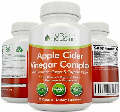 Apple Cider Vinegar Capsules 180 Vegan ACV Capsules High Strength
