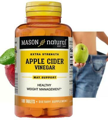 Apple Cider Vinegar Capsules Extra Strength Weight Fat Loss organic Diet vinagre