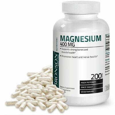 Bronson Magnesium High Absorption 400 mg, 200 Vegetarian Capsules