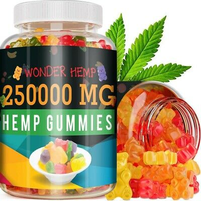 BUY 2 GET 1 FREE Hemp Gummies for Pain And Anxiety 250,000mg Stress Insomnia Oil