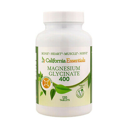 California Essentials Magnesium Glycinate 400 - 120 Tablets - Free Shipping
