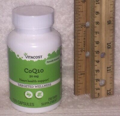 CoQ10 from Vitacost. 120 capsules, 30 mg each