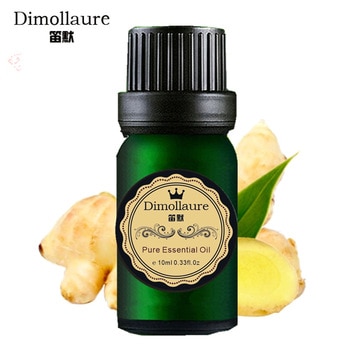 Dimollaure Ginger essential oil Therapy Lymphatic Drainage Helpful colds Hair care Foot care bath Spa Massage oil drop shipping