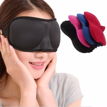 Fashion 3D Sponge EyeShade Sleeping Eye Mask Cover eyepatch blindfolds for health care to shield the light