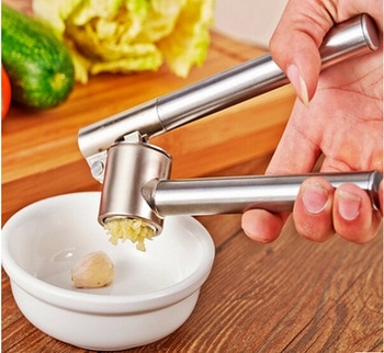 Garlic press stainless steel garlic device minced garlic ginger clip peel