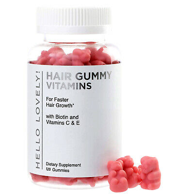 Hair Gummy Vitamins For Faster, Stronger, Healthier Hair 5000mcg - 60 Gummies