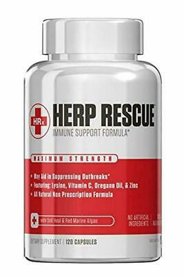 HERP RESCUE Anti-Virus Immune Boost 120 caps STOP COLD SORES, HERPES, SHINGLES