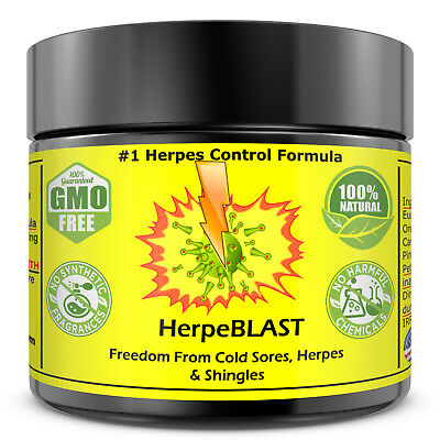 Herpes Treatment Cure Cream Lips Genital Blister Cold Sore Shingles HerpeBLAST