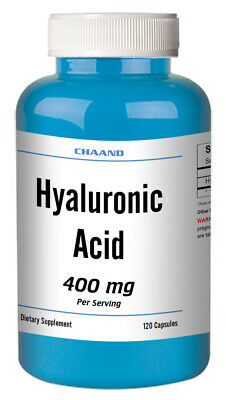 Hyaluronic acid 400 mg 120 capsules - Youthful Skin & Joint Health HIGH POTENCY