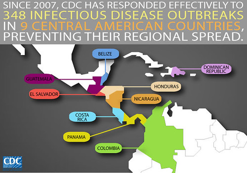 costa america spread colombia dominican republic... (Photo: CDC Global Health on Flickr)