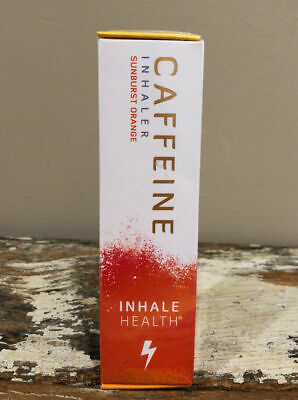 INHALE HEALTH Caffeine Inhaler Orange 400 Breaths INSTANT ENERGY Made in the USA