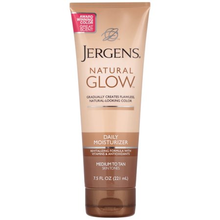 Jergens Natural Glow Daily Moisturizer, Medium to Tan Skin Tones, 7.5 Oz