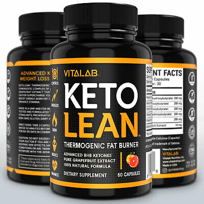 Keto Lean Weight Loss Pills Advanced BHB Fat Burner 1000mg Keto Supplements
