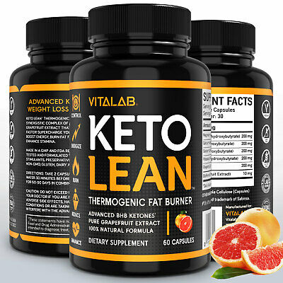 Keto Lean Weight Loss Pills Advanced BHB Fat Burner 1000mg Keto Supplements