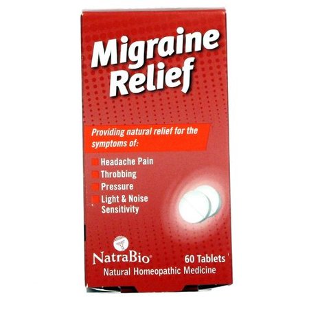 Natra Bio Migraine Relief, 60 Ct