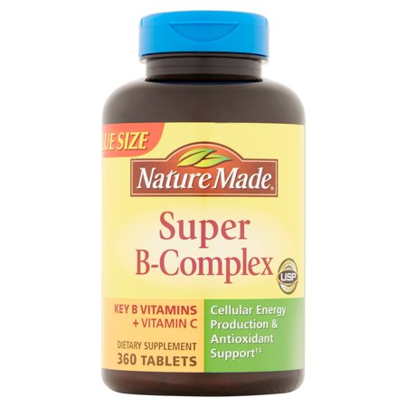 Nature Made Super B-Complex Dietary Supplement With Vitamin C & Folic Acid, 360ct
