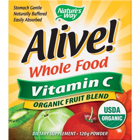 Nature's Way Alive! Organic Vitamin C Powder, 120 Grams, 4.23 OUNCE