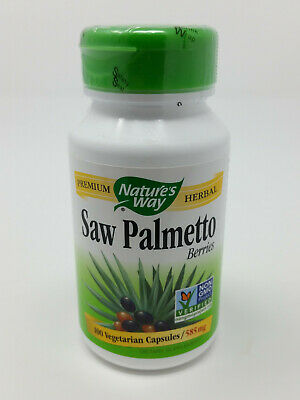 Nature's Way Saw Palmetto Berries Dietary Supplement 585 mg 100 Capsules