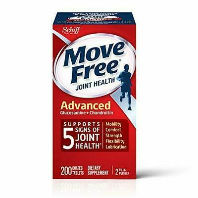 New! Exp 08/20 Free Shipping Move Free Joint Health Advanced 200 Tablets Count